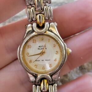 Anne Klein II Two-Tone Gold Silver Women’s Watch Roman Dial Japan Quartz AK/1213